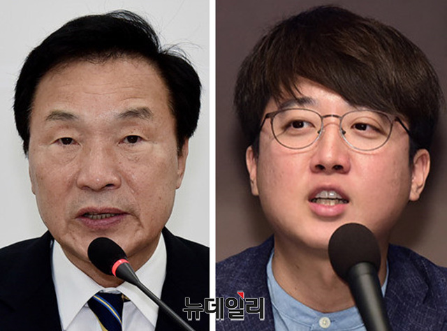 ▲ '당비 대납 의혹'으로 논란에 휩싸인 손학규 바른미래당 대표와 이준석 바른미래당 전 최고위원. ⓒ정상윤 기자