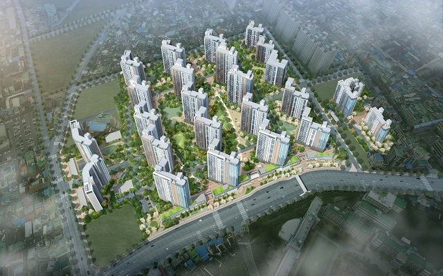 ▲ 광주광역시 북구 우산구역 주택재개발 사업 '무등산자이&어울림' 조감도.ⓒGS건설