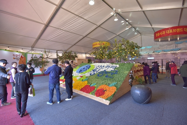 ▲ 가을 축제의 백미 청송사과축제가 ‘산소카페 청송군! 황금사과의 유혹’주제로 30일 막이 올라 11월3일까지 열린다.ⓒ청송군