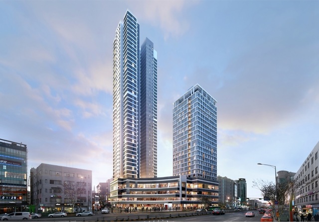 ▲ 서울 강동구 천호·성내3 재개발 '힐스테이트 천호역' 투시도.ⓒ현대엔지니어링