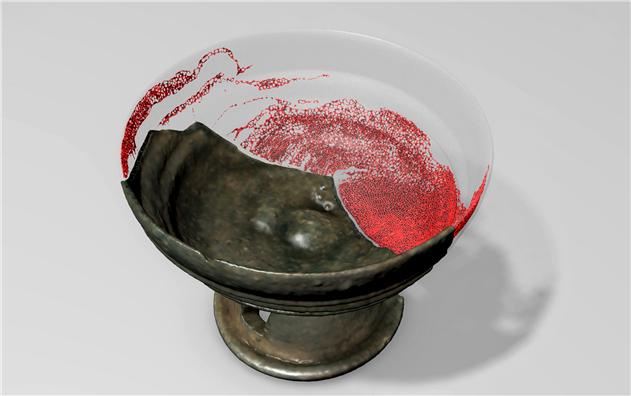 ▲ 3D프린팅을 통해 재탄생한 국민대 정진원 도자공예학과 교수와 안성모 공간디자인학과 교수의 작품. ⓒ국민대