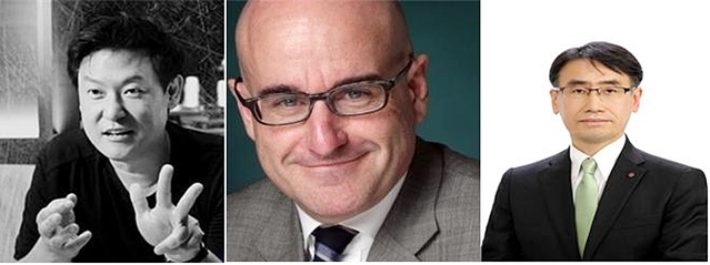 ▲ 오는 11일 2019 대구경북경제자유구역청 글로벌 포럼이 개최된다.(사진왼쪽부터 데니스 홍 교수·시몽 뷔로 벡티스 대표·이지평 박사)ⓒ대경경자청