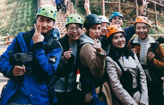 ▲ 5일 충북을 방문한 홍콩의 파워블로거들.ⓒ충북도