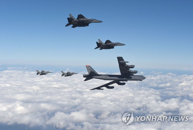 ▲ 과거 한미 공군연합훈련의 모습. ⓒ연합뉴스. 무단전재 및 재배포 금지.