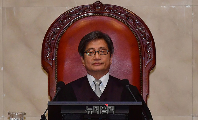 ▲ 김명수 대법원장. ⓒ이기륭 기자