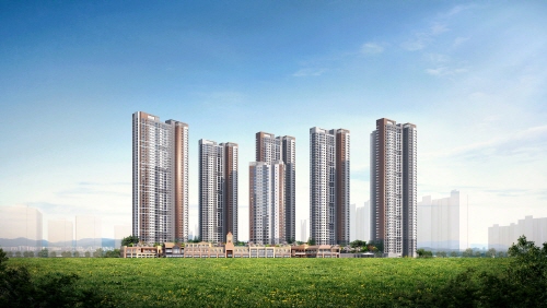 ▲ 청약비조정대상 지역인 인천 루원시티에 들어설 예정인 린스트라우스 단지 투시도. ⓒ 우미건설