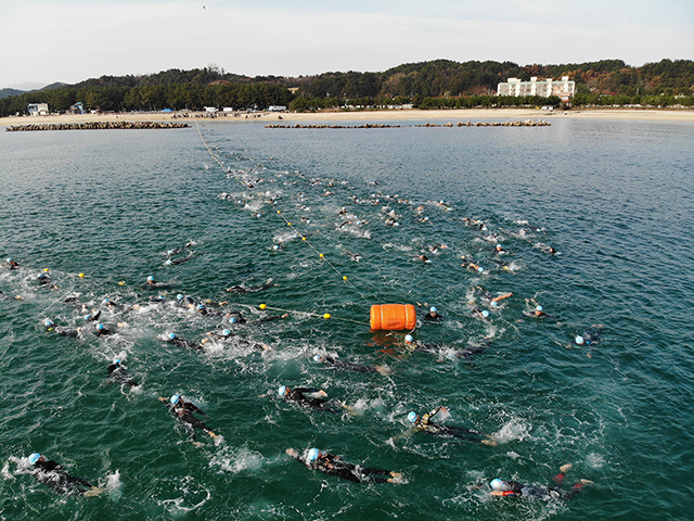 ▲ 울진군(군수 전찬걸)은 9일 전야제를 시작으로 10일 기성면 구산해수욕장 일원에서 제16회 전국 울진트라이애슬론대회를 갖는다.ⓒ울진군