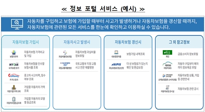 ▲ 정보포털 서비스 관련 내용.ⓒ금융감독원