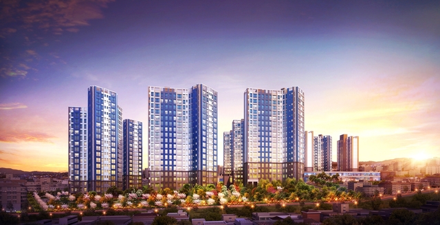 ▲ 동대구역 현대건설 라프리마 야경투시도.ⓒ현대건설