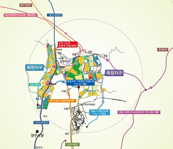 ▲ 양주회천신도시 상업용지 위치도. ⓒ LH