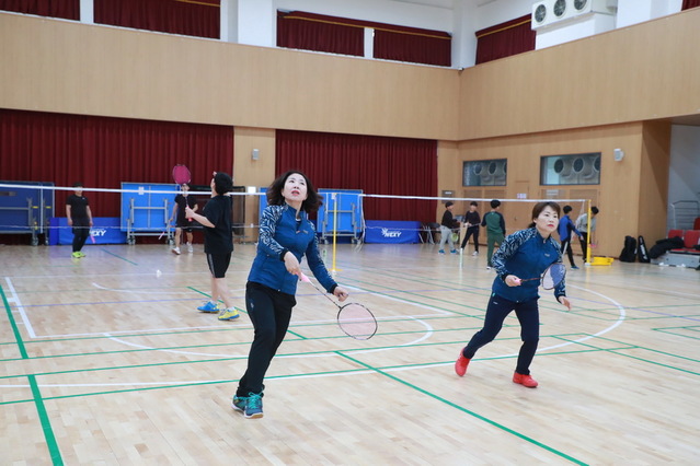 ▲ 11회 예천군수배 생활체육 배드민턴대회 경기 장면.ⓒ예천군