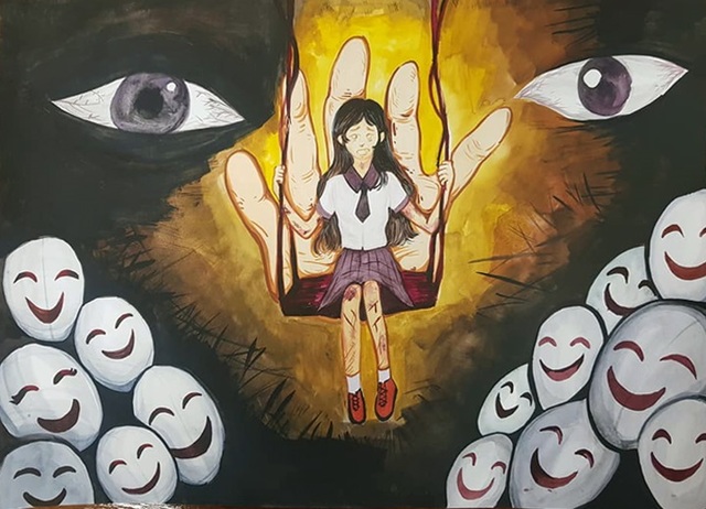▲ 충주한림디자인고 이은규 학생이 제25회 전국 꿈나무 육성 그림, 포스터 공모전에서 대상을 받았다. ⓒ충북도교육청