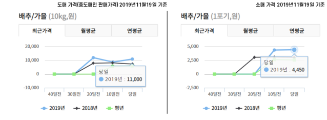 ▲ ⓒKAMIS 농산물 유통정보