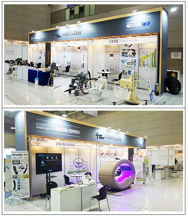 ▲ 대구시가 22일부터 3일간 ‘2019 광주메디헬스산업전’에 의료산업 달빛동맹관을 연다.(지난해 달빛동맹관 참여모습)ⓒ대구시