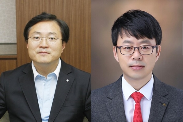 ▲ 금융노조 위원장에 도전하는 유주선(왼쪽)후보와 박홍배 후보.