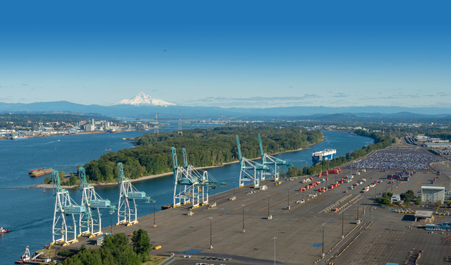 ▲ 미국 포틀랜드 항만 전경. ⓒ포틀랜드 항만청