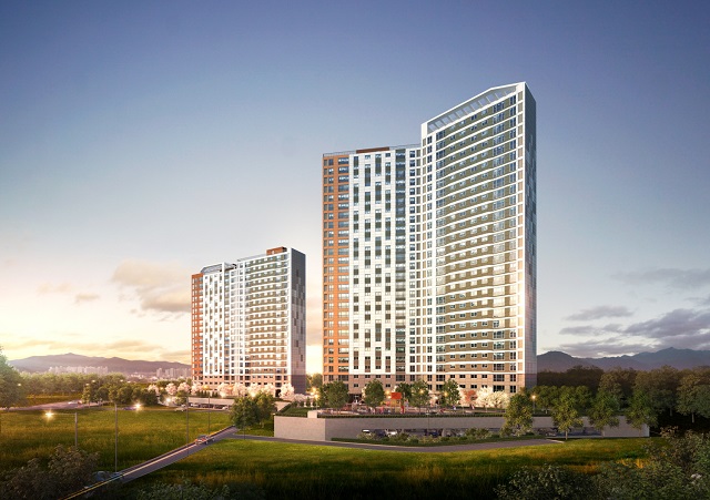 ▲ 충북 청주시 흥덕구 가경동 '청주 가경 아이파크 4단지' 투시도.ⓒHDC현대산업개발