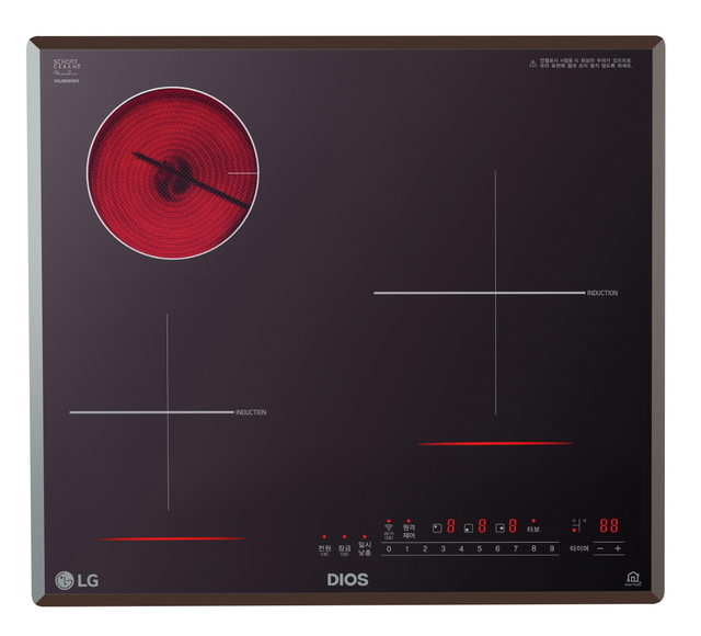 ▲ LG 디오스 하이브리드 전기레인지 제품 사진 ⓒLG전자