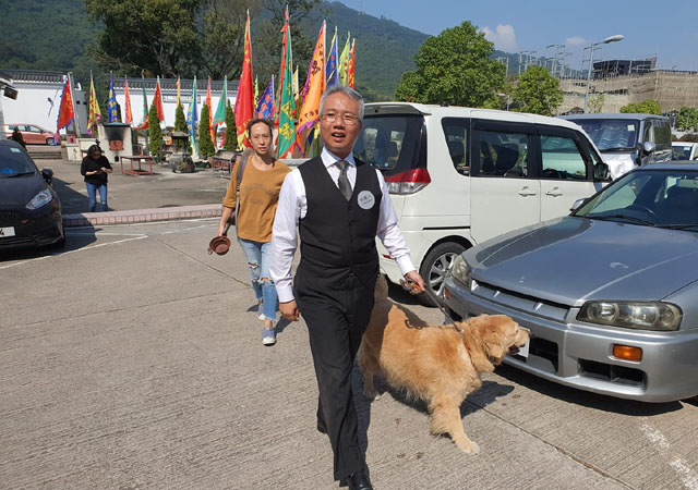 ▲ 교외지역 타이포 (大埔) 구의회에 출마한 리차드 찬 (陳振哲) 후보. 그는 타지역 출신 핸디캡을 딛고 당선됐다.ⓒ허동혁