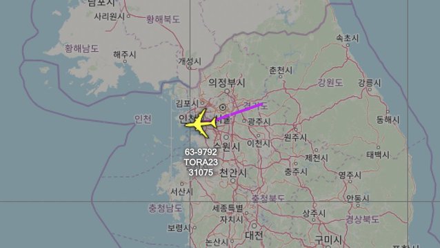 ▲ 27일 '리벳 조인트'가 서울과 경기 일대를 정찰했다. 이어 28일 '조인트스타스'가 한반도 상공을 비행하면서 미국이 북한에 대한 감시 및 경고를 강화한 것이라는 분석이 나온다. ⓒ에어크래프트 스폿(aircraft spot) 홈페이지 캡쳐