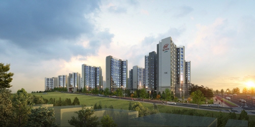 ▲ 힐스테이트 푸르지오 수원 투시도. ⓒ 현대건설