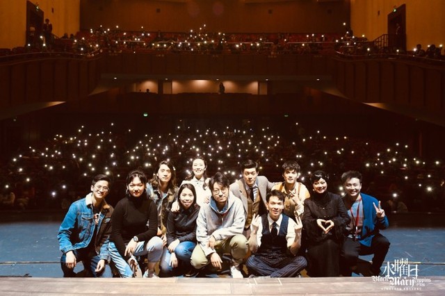 ▲ 뮤지컬 '블랙메리포핀스' 중국 상하이 공연 종료 후 단체 기념사진.ⓒ언플랜프로젝트