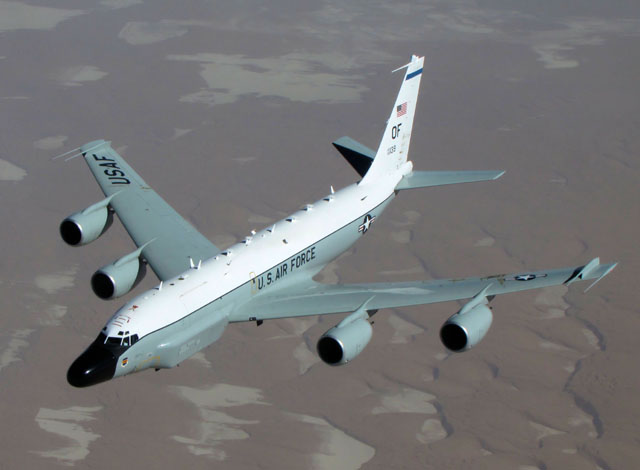 ▲ 미공군의 특수정찰기 RC-135V/W. ⓒ미공군 공개사진.