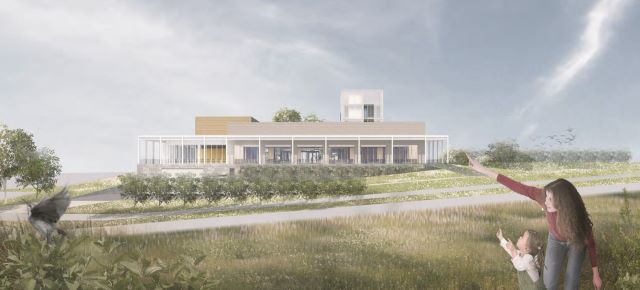 ▲ 중앙공원에서 바라본 어린이박물관.ⓒ행정중심복합도시건설청