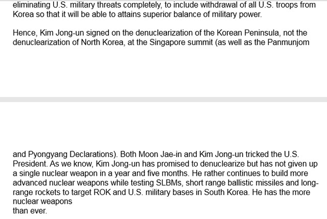 ▲ 美워싱턴 타임스가 입수해 PDF 파일로 공개한 해당 서한. ⓒ美워싱턴 타임스 링크화면 캡쳐.