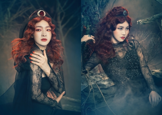 ▲ 뮤지컬 '드라큘라'에서 루시 역을 맡은 이예은·김수연 캐릭터 컷.ⓒ오디컴퍼니