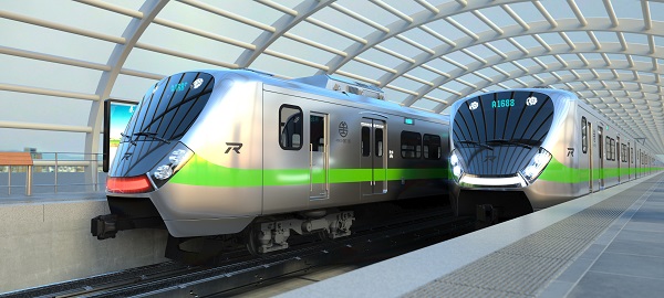 ▲ 현대로템이 대만 철도청으로부터 수주한 교외선 전동차. ⓒ현대로템