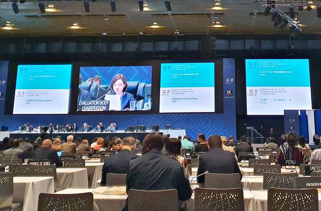 ▲ 지난 14일 콜롬비아 보고타에서 열린 '제14차 유네스코 정부간위원회' 회의 모습.ⓒ충주시