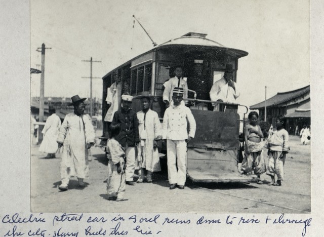 ▲ 1899년 한성을 달렸던 대한제국기 전차 ⓒ한전 자료