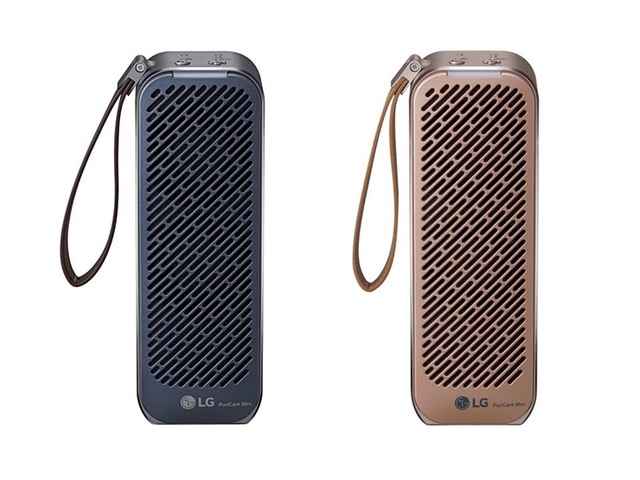 ▲ LG 퓨리케어 미니, 기존 화이트, 블랙 등 두가지 색상에 로즈골드와 다크블루 추가.ⓒLG전자