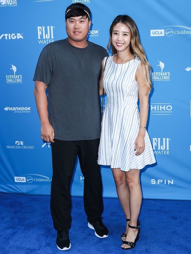 ▲ 류현진·배지현 부부. ⓒ스플래시닷컴