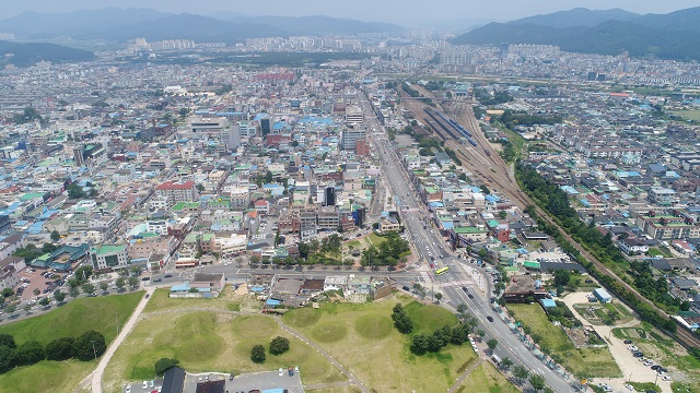 ▲ 경주시 황오동 원도심 중심시가지형 도시재생뉴딜사업 전경.ⓒ경주시