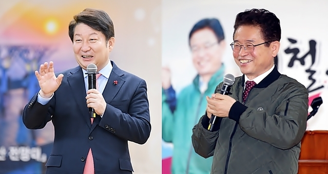 ▲ 대구시와 경북도의 행정 통합 관련 권영진 대구시장(사진 왼쪽)과 이철우 경북도지사(오른쪽)의 긍정적인 시사에 시도 통합 본격 논의에 귀추가 주목되고 있다.ⓒ대구시, 경북도