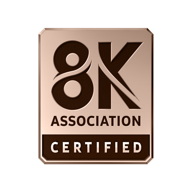 ▲ 8K 협회가 인증한 8K 제품에 부여하는 8K 인증 로고 이미지. ⓒ삼성전자