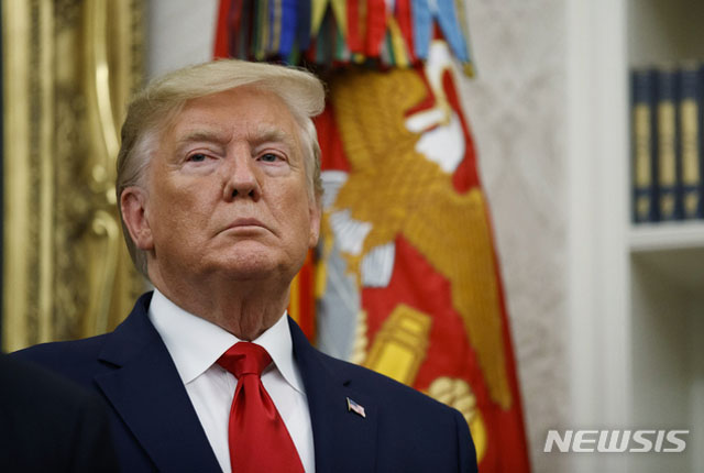 ▲ 도널드 트럼프 미국 대통령. 이란에 대한 압박 카드 가운데 솔레이마니 제거 작전을 직접 선택, 밀어붙였다. ⓒ뉴시스 AP. 무단전재 및 재배포 금지.