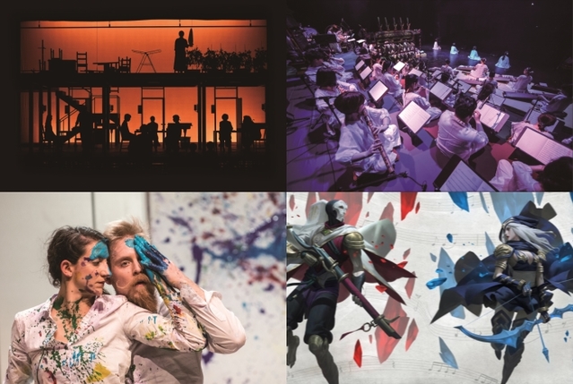 ▲ (왼쪽 위부터 시계방향으로) 연극 '로드킬인더씨어터', 서울시청소년국악단 '바람이 불면 당신인 줄 알겠어요',  게임콘서트 LoL Concert', 예술과 기술이 결합된 캐나다 서커스 '라 갤러리'.ⓒ세종문화회관