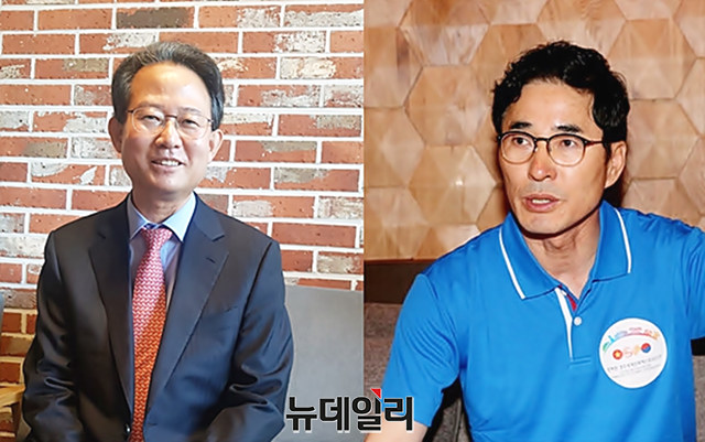 ▲ 김장주 전 경북도 행정부지사(오른쪽)의 자유한국당 입당 승인이 결정되면서 류성걸(사진 왼쪽) 등 바른미래당 탈당파들에 대한 복당 여부에 관심이 쏠리고 있다.ⓒ뉴데일리
