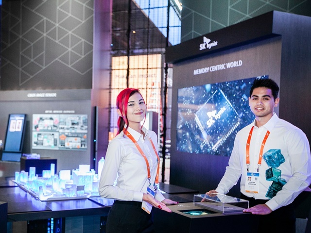 ▲ SK하이닉스가 CES 2020에 참가해 4차 산업혁명을 이끄는 반도체 기술을 전시하고 있다. ⓒSK하이닉스