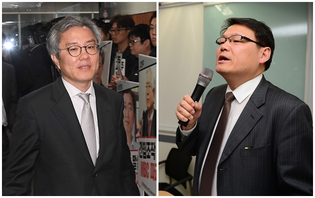 ▲ 청와대 민정수석실 최강욱 공직기강비서관과 이광철 민정비서관. ⓒ뉴시스