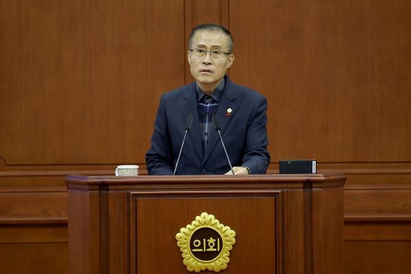 ▲ 대전시의회 이종호 의원이 5분 발언을 하고 있는 모습.ⓒ대전시의회