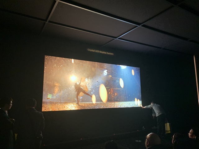 ▲ CES 2020에서 소니 '크리스탈 LED TV'에 상영중인 넷플릭스 영상. ⓒ이성진 기자