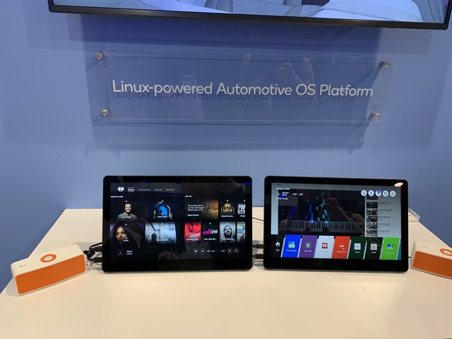 ▲ 'CES 2020' 퀄컴 부스에 전시된 LG전자의 '웹OS 오토'. ⓒ이성진 기자