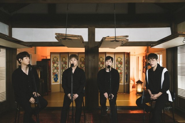 ▲ 스튜디오 기와 라이브 무대 위의 포르테 디 콰트로.ⓒ유니버설뮤직