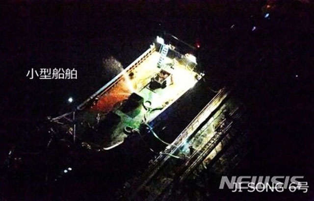 ▲ 2018년 일본이 적발한 북한과 제3국 선박 간의 불법환적. 한국은 