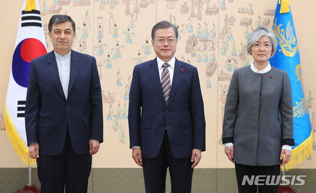 ▲ 사이드 바담치 샤베스타리 주한 이란대사의 신임장 제정식 모습. ⓒ뉴시스. 무단전재 및 재배포 금지.