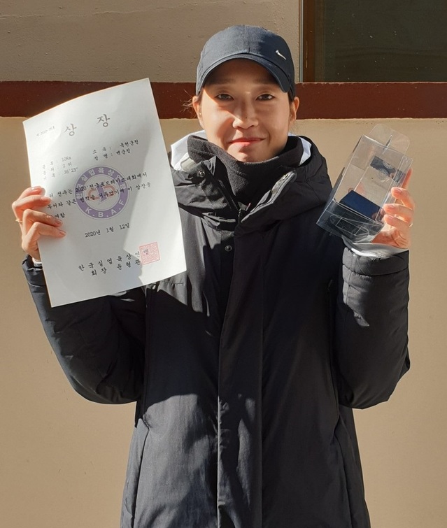 ▲ 옥천군청 백순정 선수.ⓒ옥천군